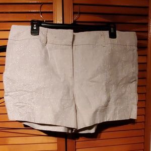 Metallic cuffed shorts